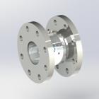 TP1100 R, adjustable rotary union, flat flange connection TP1100 RC, Pacquet