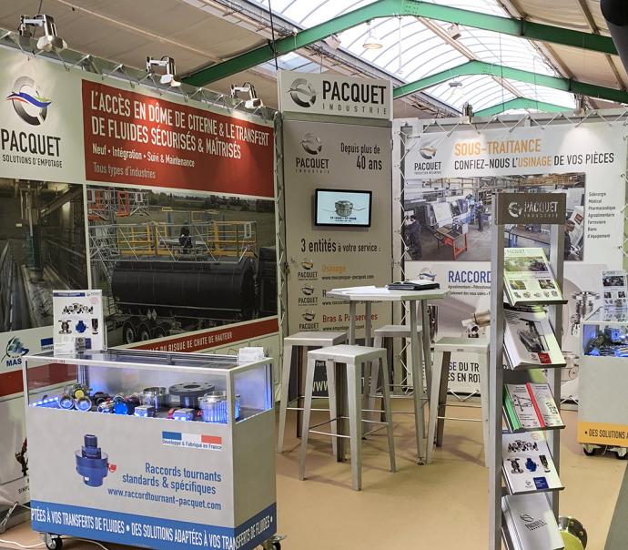 Draaikoppelingen, beurs in Douai, SEPEM, Pacquet